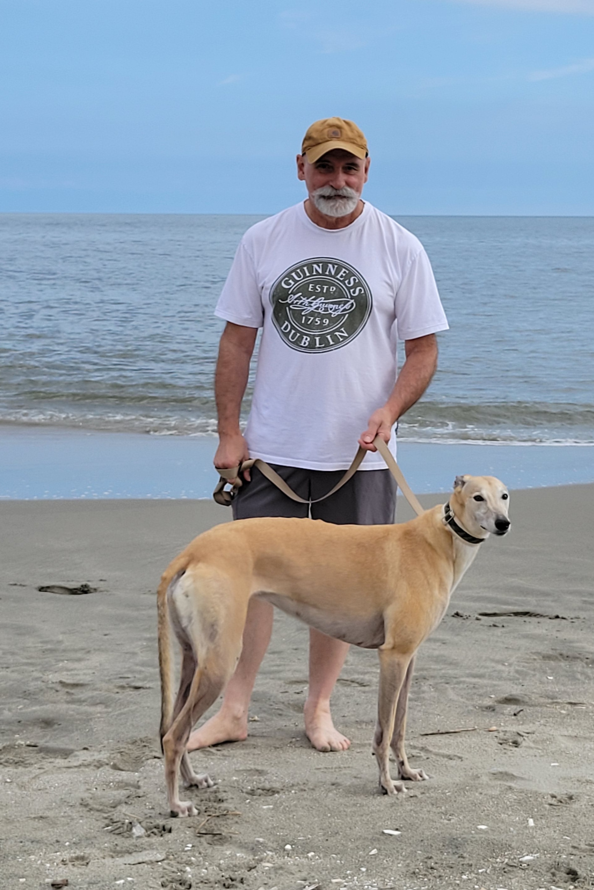 Gary with his dog.