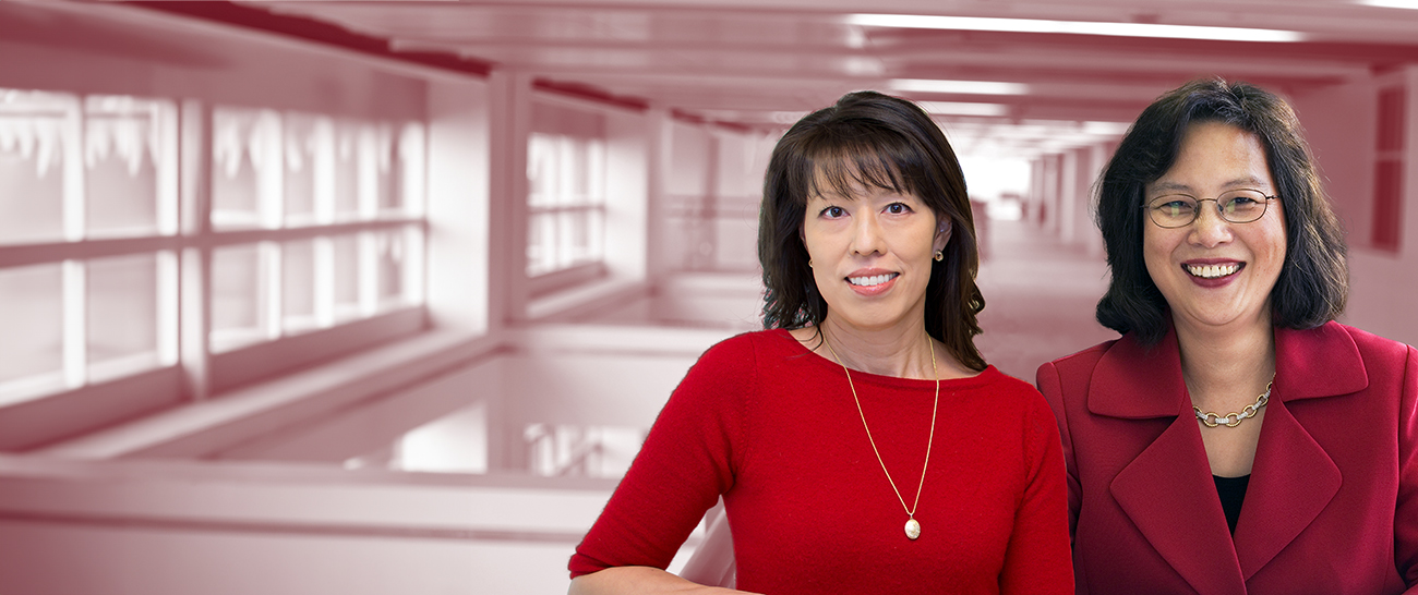 Dr. Fang and Dr. Ma smiling