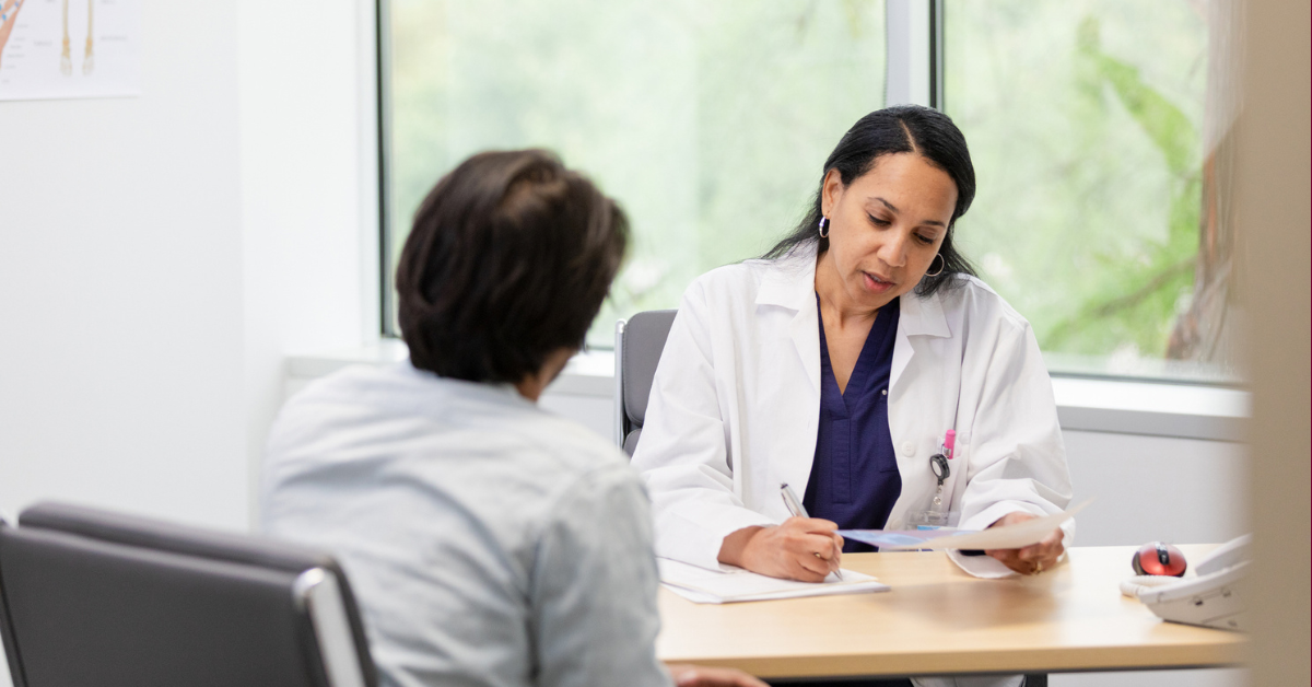 Alcohol and Cancer Doctor Talking to Patient