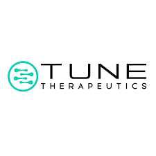 Tune Therapeutics logo with a green circle with four Maracas inside it