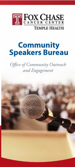 community speakers bureau