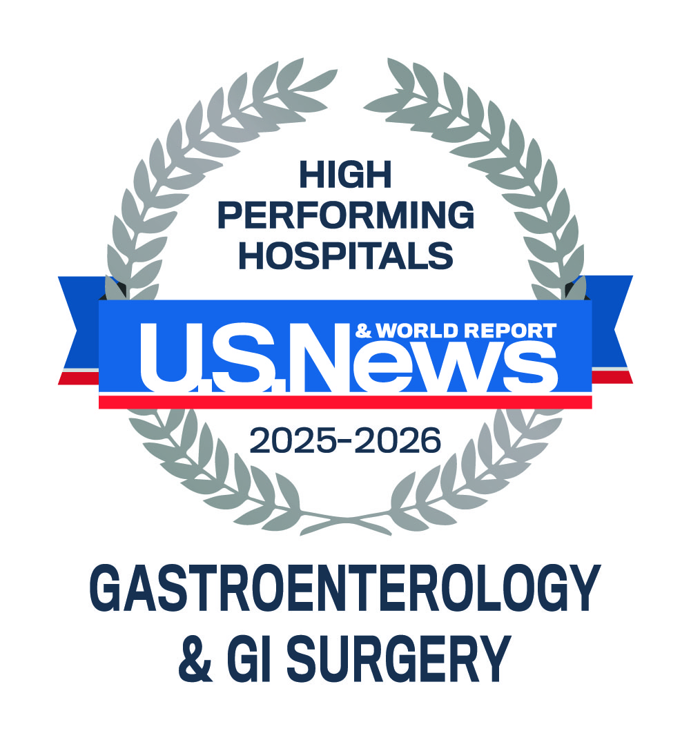 Award given to High-Performing Hospitals in Gastroenterology & GI Surgery 2025-2026