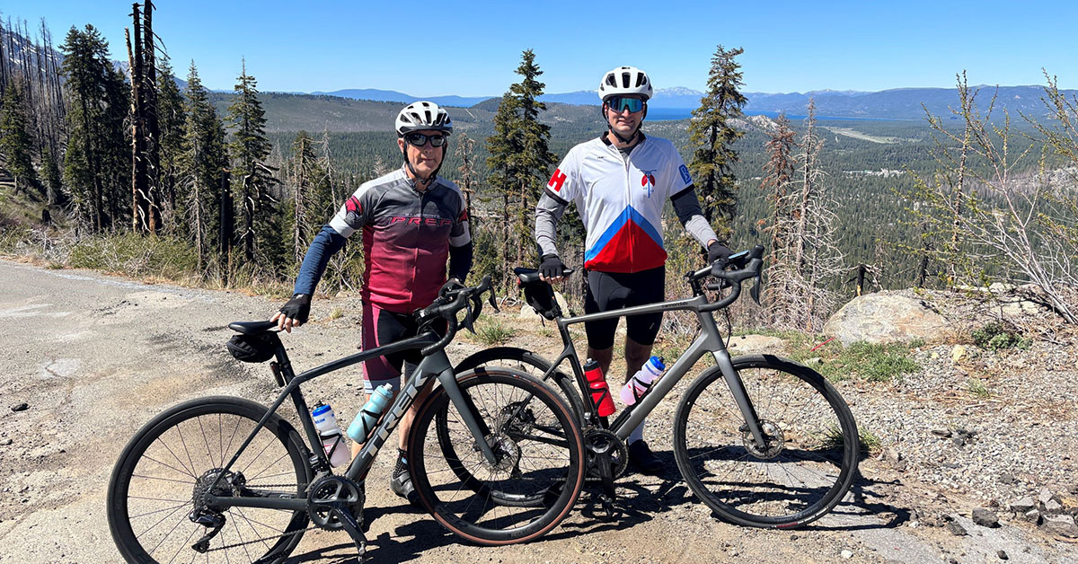 Jack was joined on the journey by his uncle and Ride Hard Breathe Easy founder, John Matthews, among other supporters.