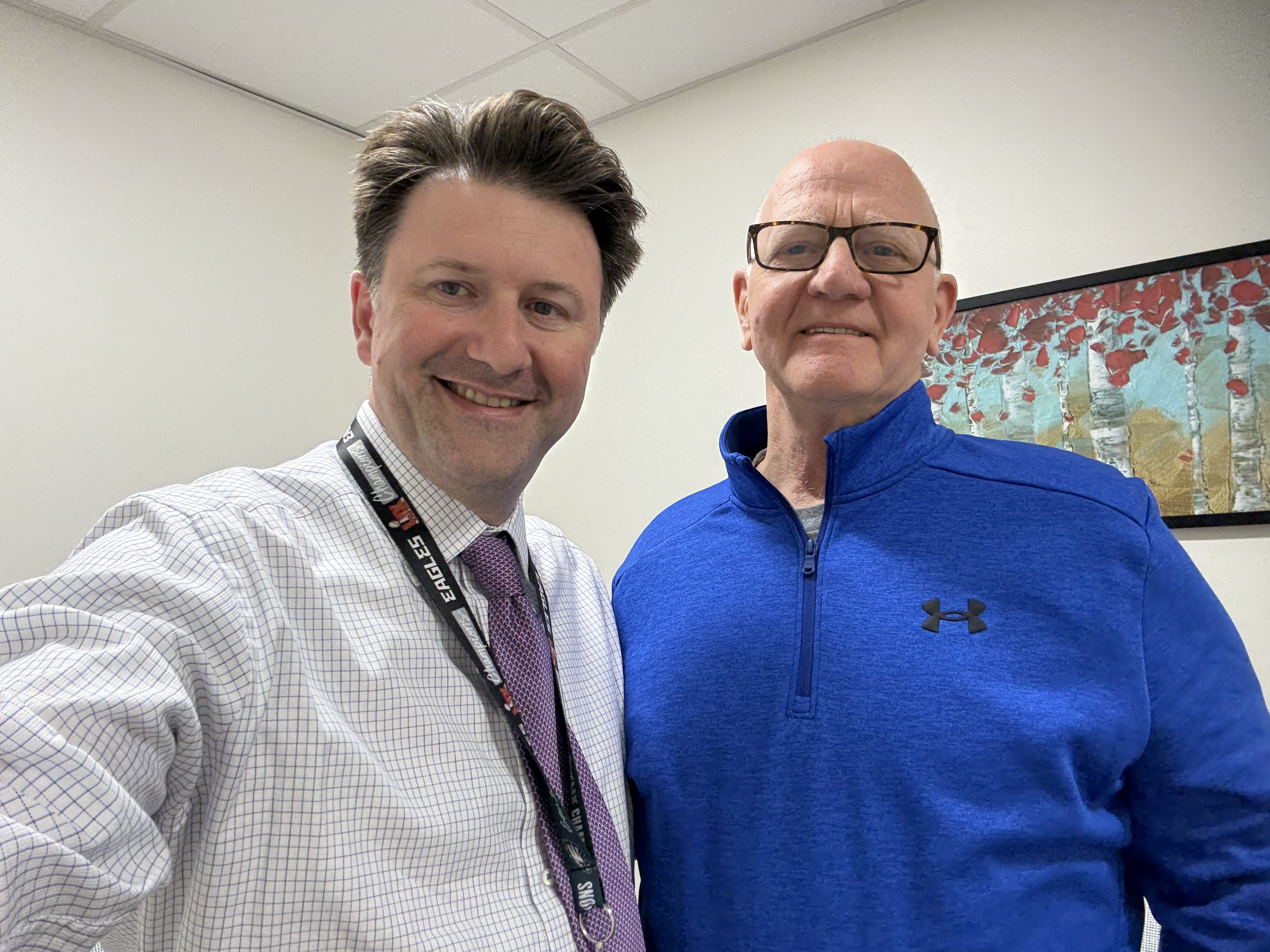 James Hess with Dr. Kutikov