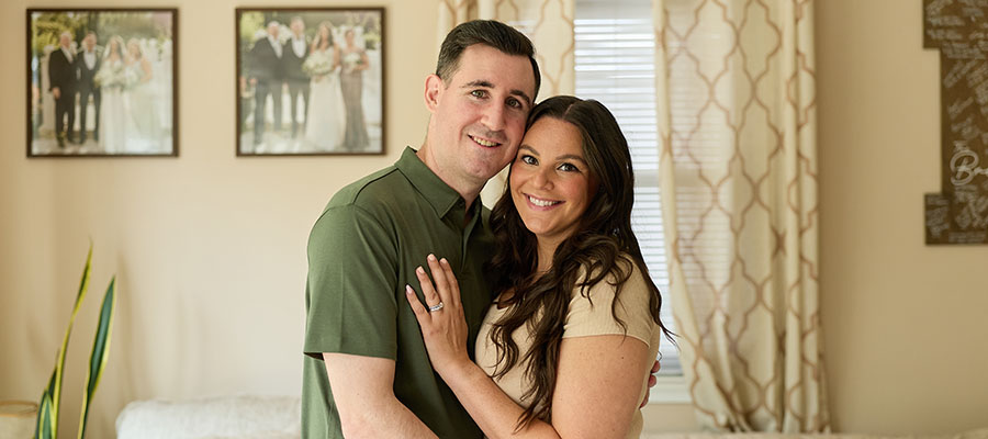 Josh Breen with wife Sam
