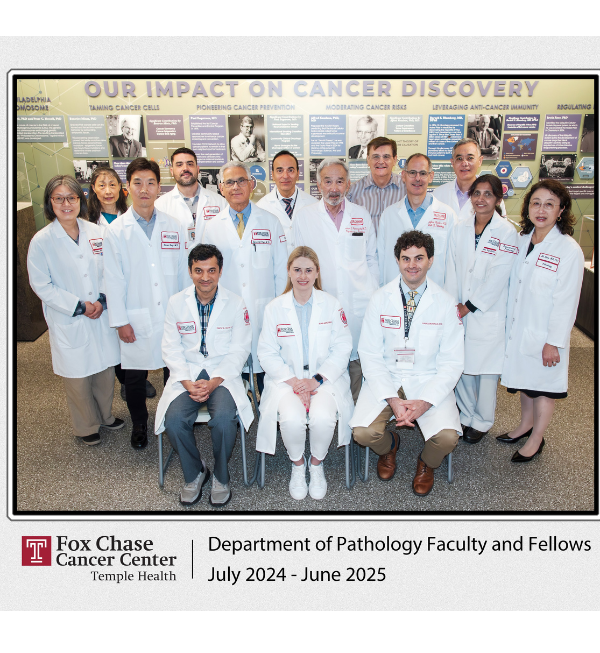 Fox Chase Cancer Center Department of Pathology Faculty group picture