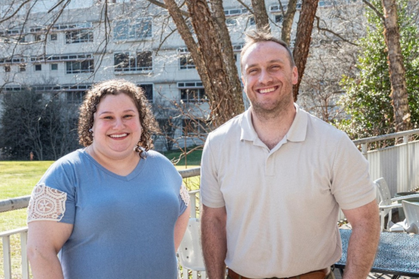 Pictured: Jenna Meyer (left) & Dr. Chris Cann (right) 