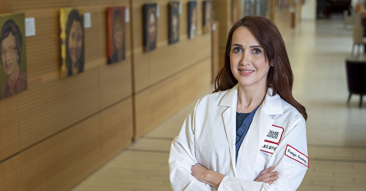 Dr. Laura Bukavina, a Urologic Oncology Fellow at Fox Chase and lead author