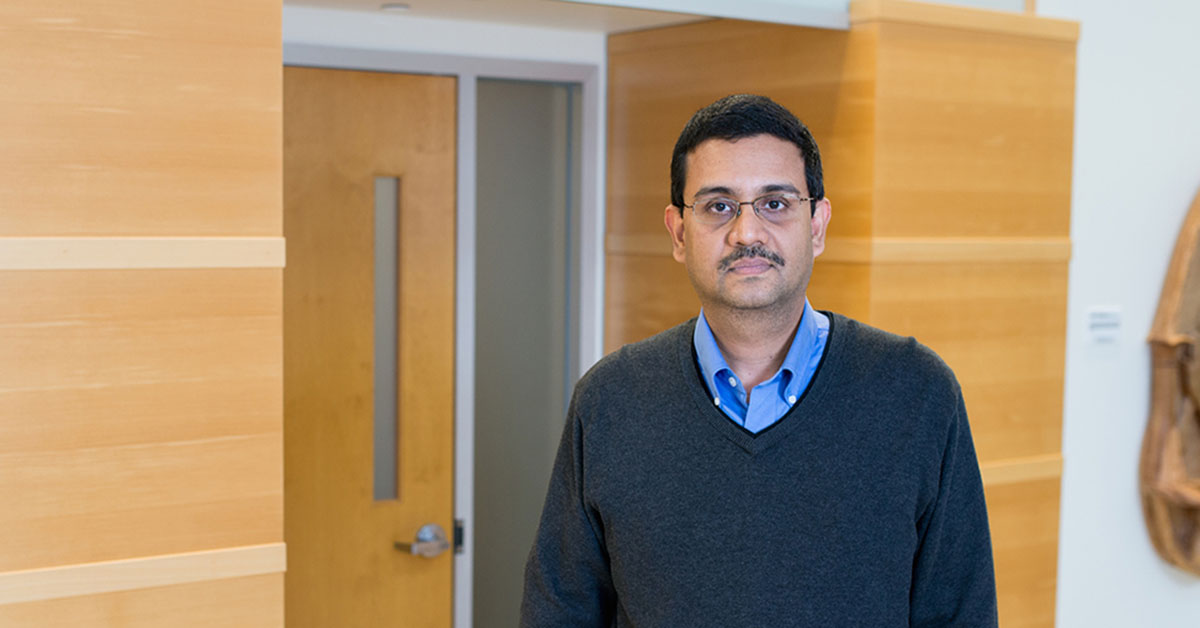 Karthik Devarajan, PhD, an associate professor of population science in the Biostatistics and Bioinformatics Facility at Fox Chase.