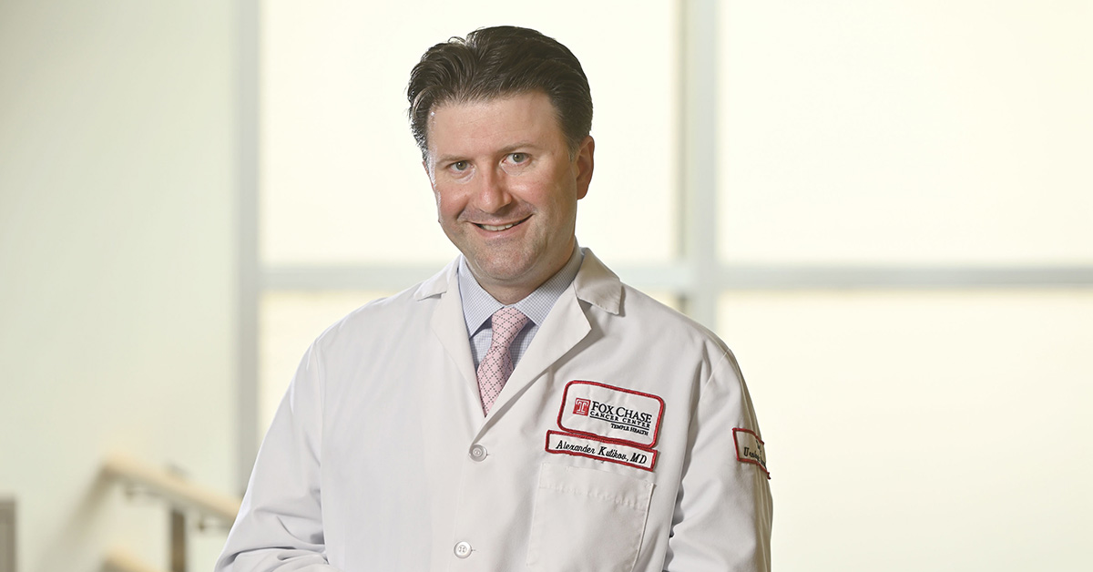Dr. Alexander Kutikov, co-author of the studies and chief of the Division of Urology and Urologic Oncology at Fox Chase
