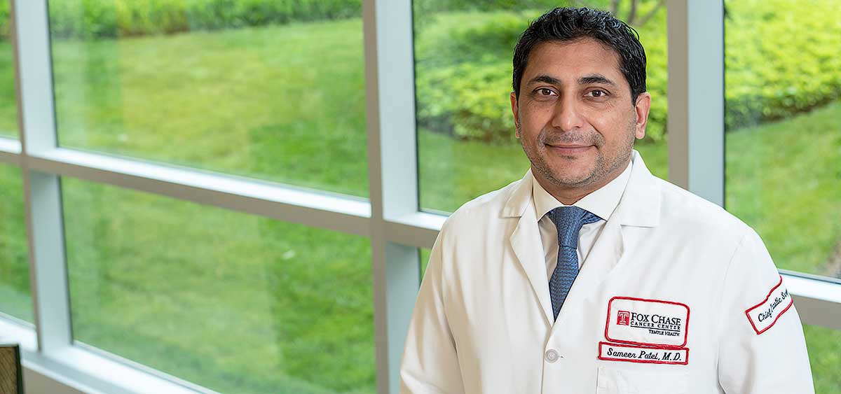 Sameer Patel, MD, FACS, chief of the Division of Plastic & Reconstructive Surgery at Fox Chase Cancer Center