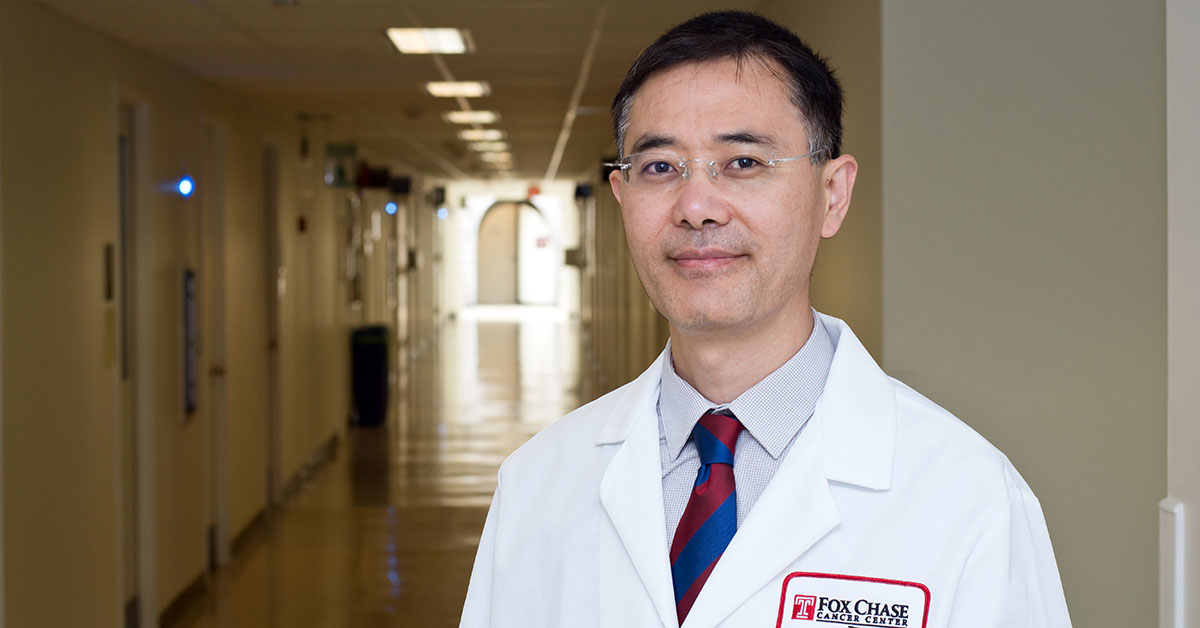 Dr. Shuanzeng (Sam) Wei, investigator on the study and associate professor in the Department of Pathology and medical director of the Clinical Genomics Laboratory at Fox Chase.