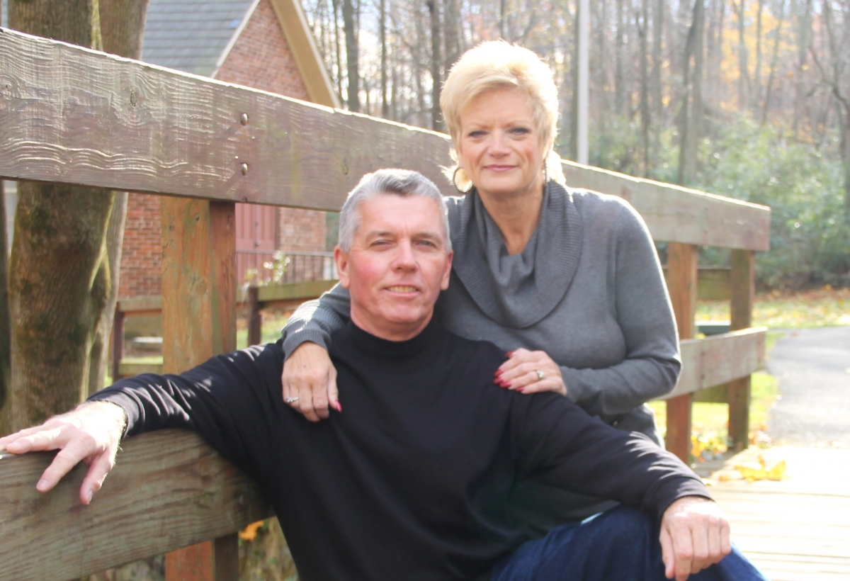 John is pictured with his wife, Donna.