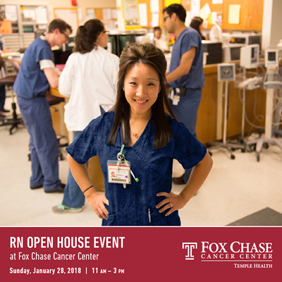 RN Open House Event, January 28, 2018 at Fox Chase Cancer Center