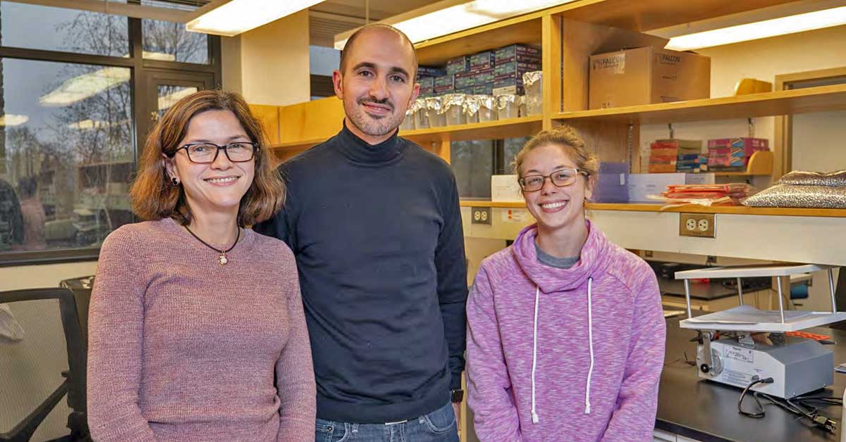 Drs. Alejandra Contreras, Israel Cañadas, and Bailee Sliker. Photo by Tom Stephano.