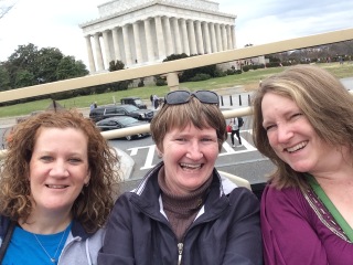 Carla (left), Donna (middle) and our friend (right)