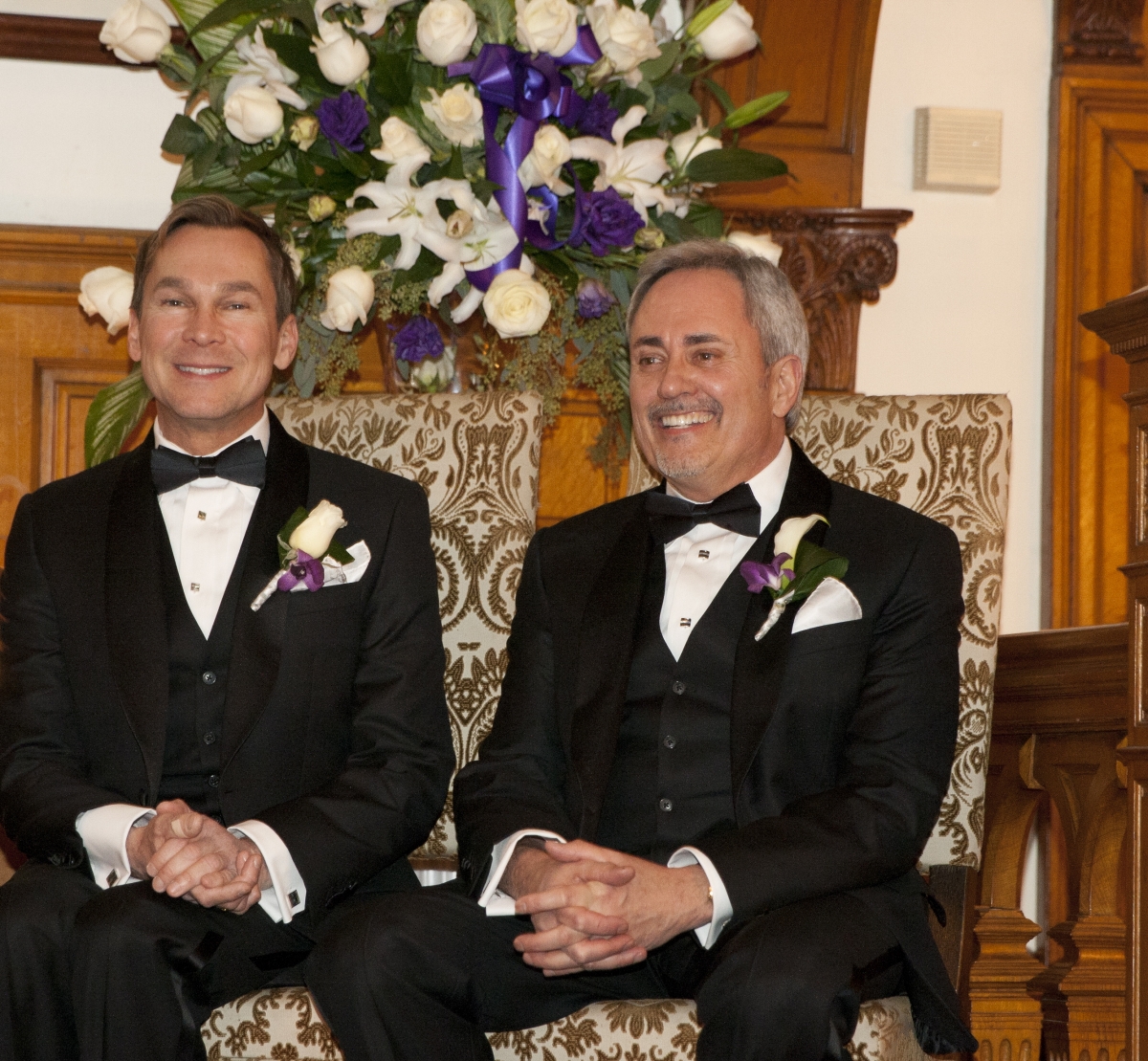 Ed and Tim on their wedding day.