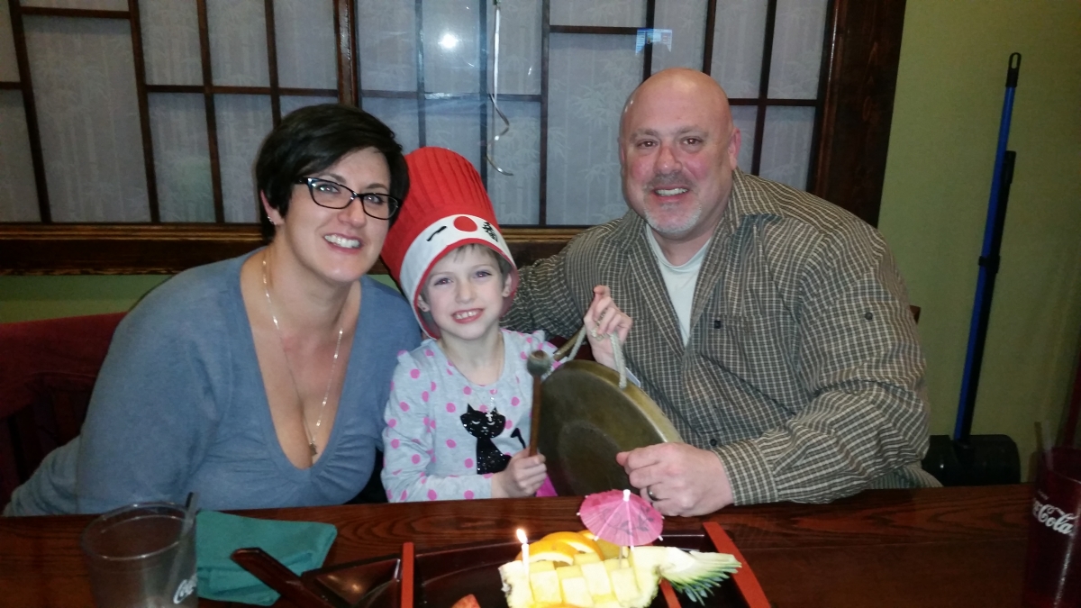 Jeff and his wife, Kathleen and their daughter, Zoey.