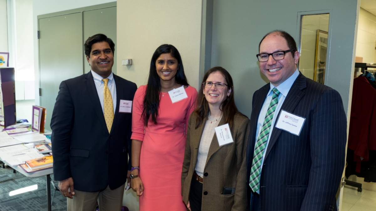 Fox Chase physicians: John Abraham, Sujana Movva, Margaret von Mehren, and Jeffrey Farma 