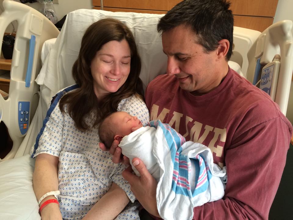 Paul and Amy welcome their first baby, Amelia, in March 2015.
