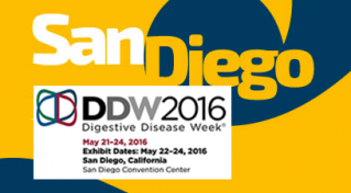 A flyer about a Digestive Disease Week event in San Diego, 2016.