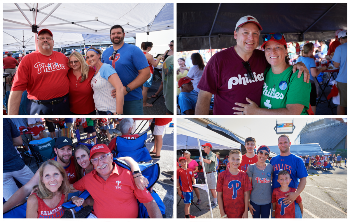 Fox Chase cancer survivors enjoying the tailgate. Photo credit: Ed Cunicelli