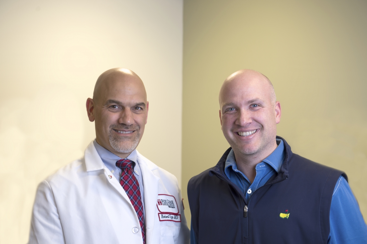 Tony and his surgeon, Dr. Uzzo, at a 2016 check up.
