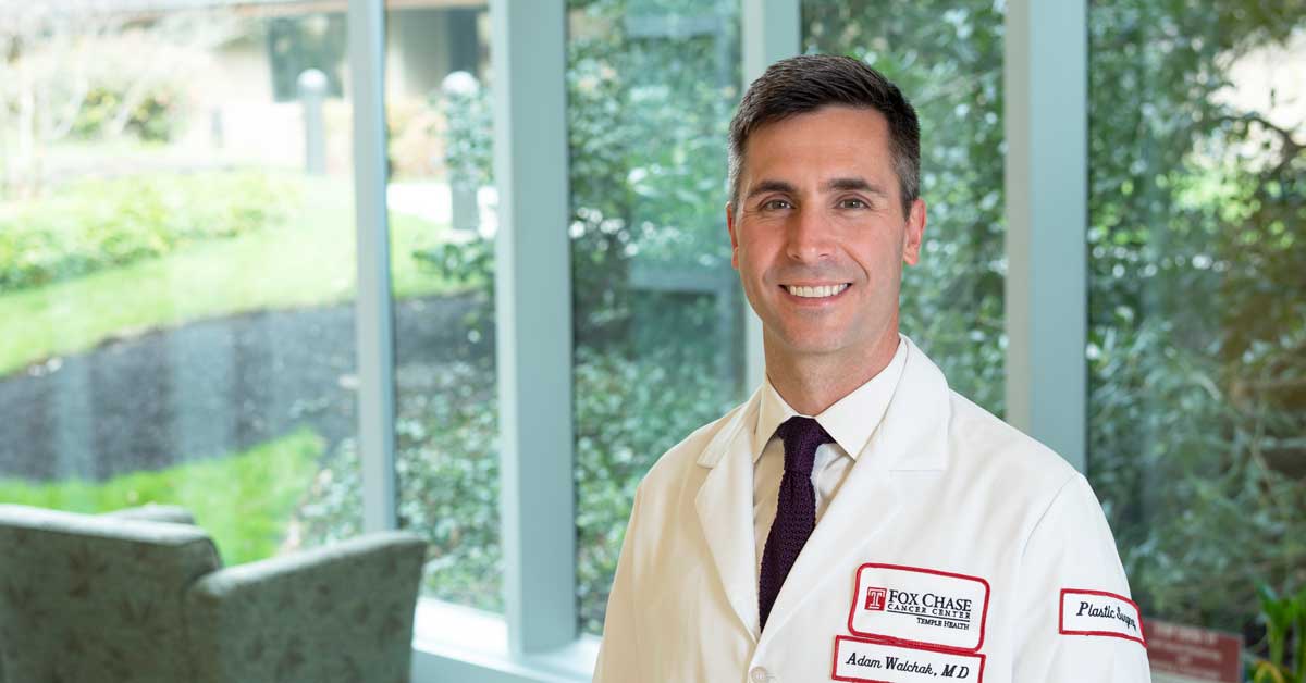 Adam Walchak, MD, MS, as an assistant professor in the Department of Surgical Oncology, where he will work in the Division of Plastic and Reconstructive Surgery