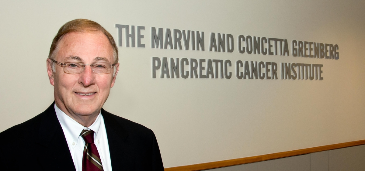 Richard Fisher, MD, President and CEO, at the new Marvin and Concetta Greenberg Pancreatic Cancer Institute at Fox Chase Cancer Center.
