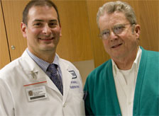 Jim and his physician, Dr. Eric Horwitz, Chair, Department of Radiation Oncology at Fox Chase.