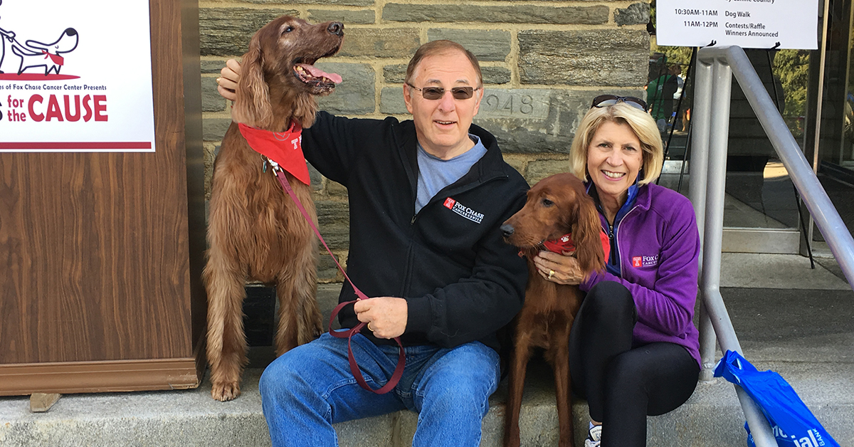 Dr. Richard I. Fisher, President and CEO of Fox Chase Cancer Center, et Paws for the Cause 2017.