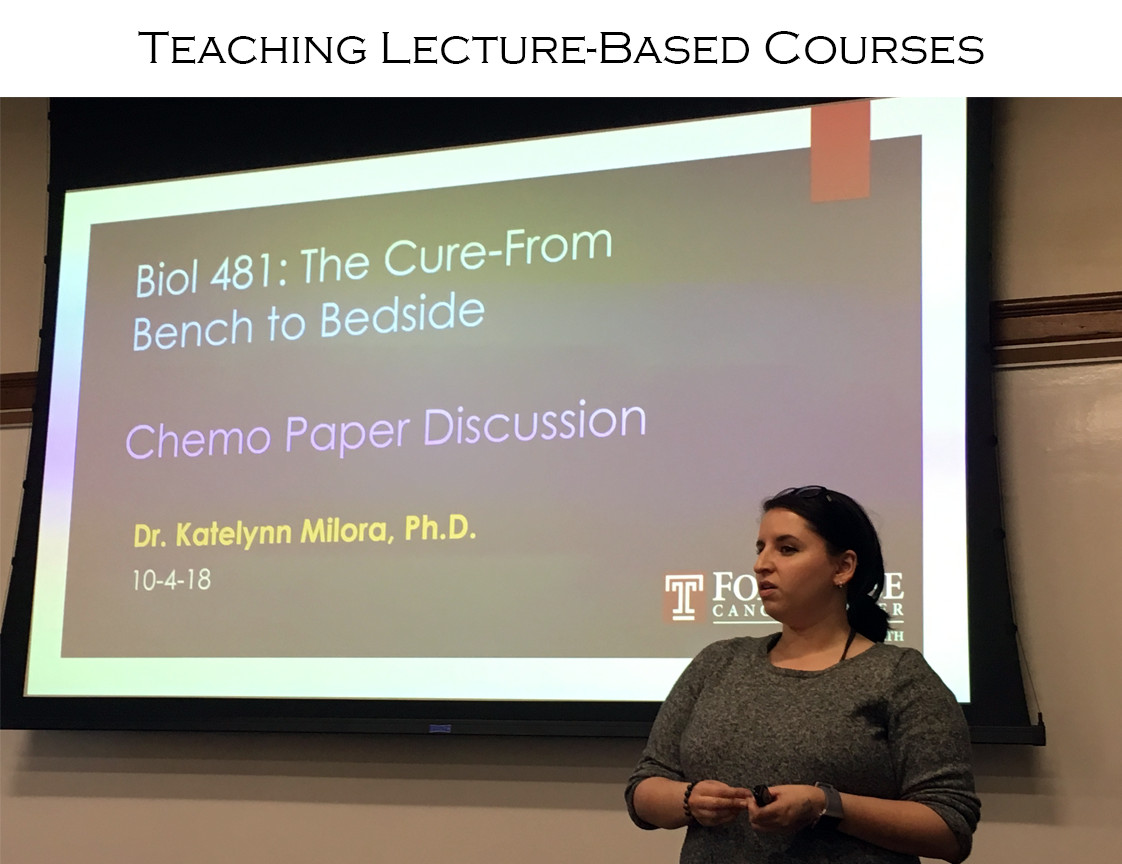 Teaching Lecture-Based Courses at an undergraduate level
