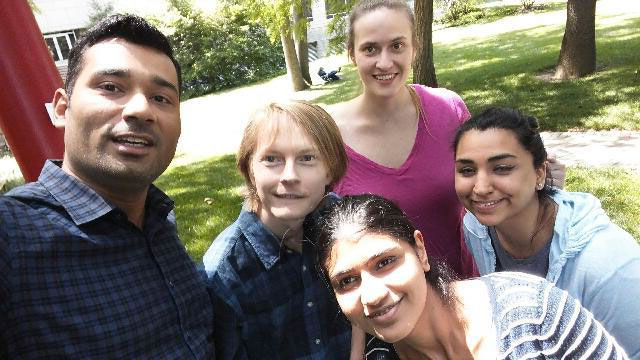 1st Annual Scavenger Hunt. Vivek Modi, Vlad Korobeynikov, Ruchi Malik, Kate Buettner, and Arianna Ghazanfar.