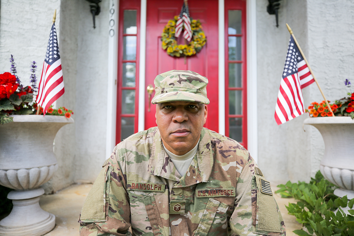 Sterling Randolf in his military uniform