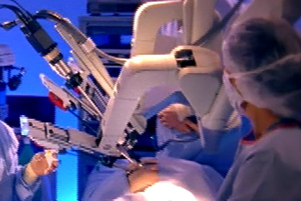 The da Vinci® robotic surgical system.