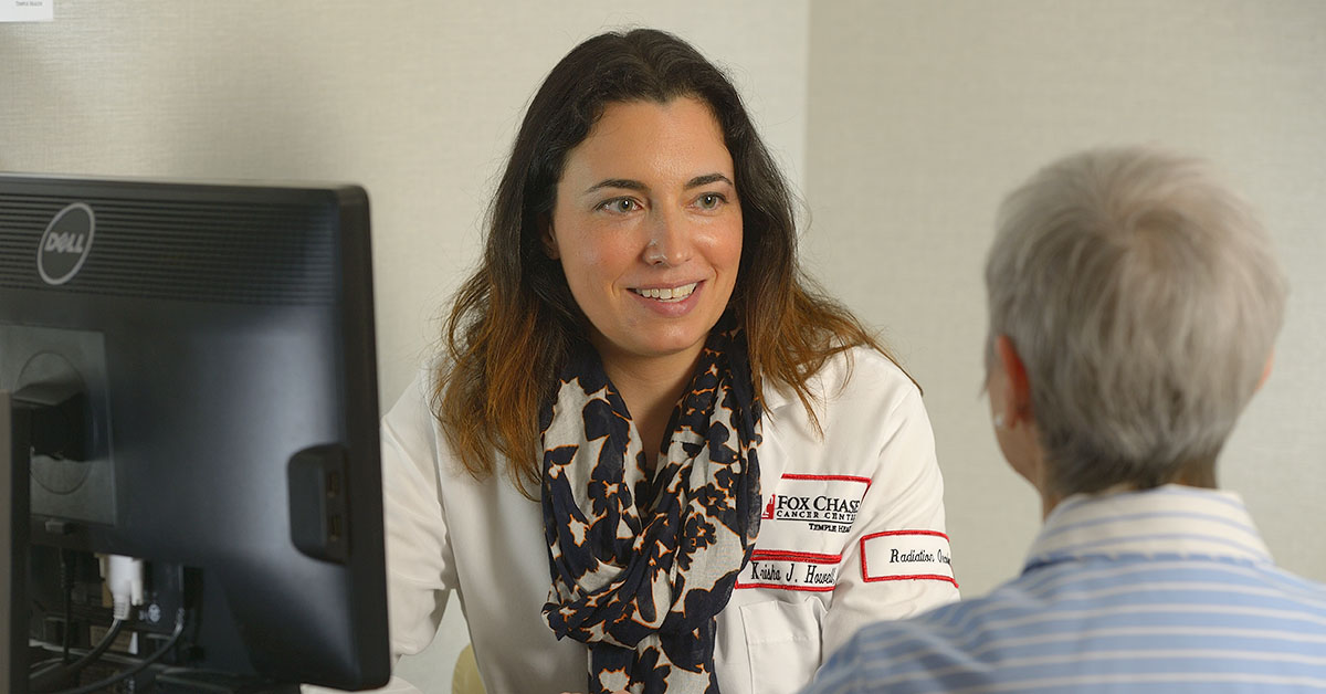 Krisha J. Howell, MD, Clinical Director of Radiation Oncology at Fox Chase Cancer Center, specializes in the treatment of cervical cancer.