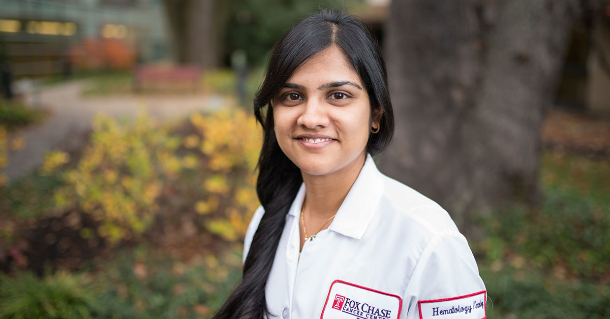 Dr. Vijayvergia, assistant chief of Gastrointestinal Medical Oncology at Fox Chase
