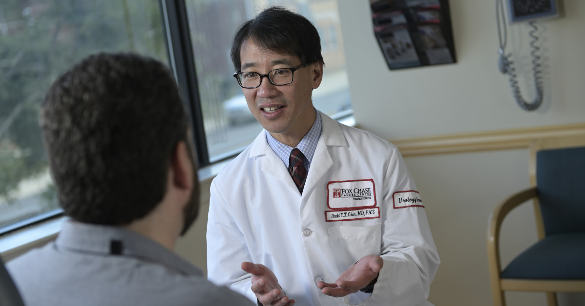 David Chen, MD, is a renowned urologic oncologist at Fox Chase Cancer Center. His clinic at Fox Chase’s East Norriton campus brings the same world class treatment patients receive at the Fox Chase main campus to those in Montgomery County.