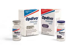 A photograph of two boxes of Opdivo and a bottle of Opdivo beside each, on a white background.