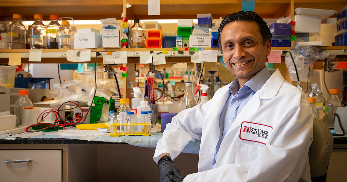 Siddharth Balachandran, PhD, a co-leader of the Blood Cell Development and Function research program at Fox Chase