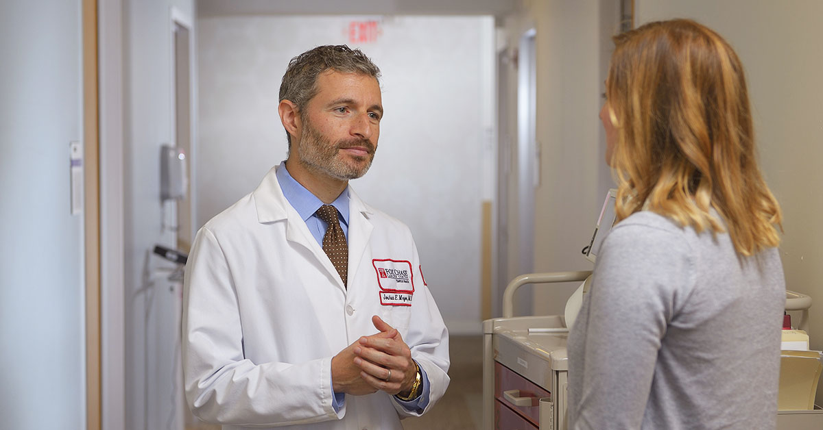 Joshua E. Meyer, MD treats patients with all kinds of radiation, external radiation and 3D conformal radiation which was in many ways pioneered and developed here at Fox Chase Cancer Center.