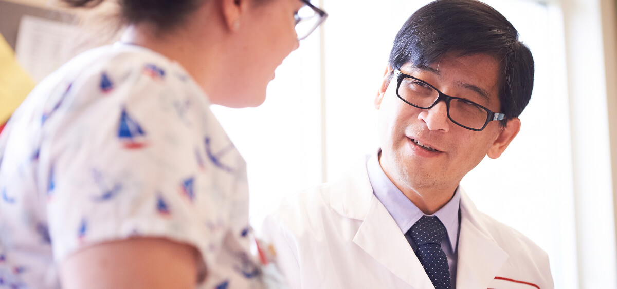 Dr. Henry Chi Hang Fung, Chair of the Department of Bone Marrow Transplant and Cellular Therapies, works to determine the best therapy for each multiple myeloma patient’s specific disease.