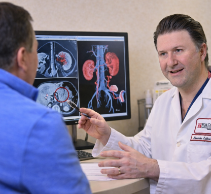 Kutikov with a patient