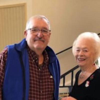 Steven Zatoris and his wife.