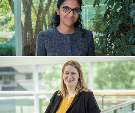 Pooja Ghatalia (top) and Erin Tagai (bottom)