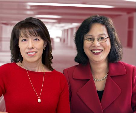 Dr. Carolyn Fang and Dr. Grace Ma, smiling