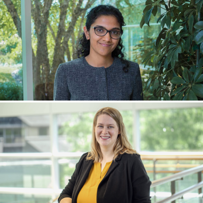 Pooja Ghatalia (top) and Erin Tagai (bottom)