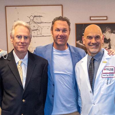 Dr. Chernoff, Senator Jimmy Dillon, and Dr. Uzzo