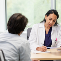 Alcohol and Cancer Doctor Talking to Patient