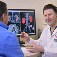 Kutikov with a patient